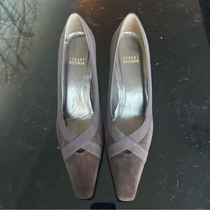 Stuart Weitzman Gray Heels Size 8